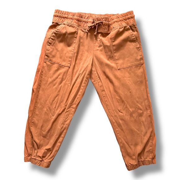 Time And Tru Orange Cropped Joggers Women's Size XL Fall Gorpcore Comfy Sporty - Picture 3 of 10